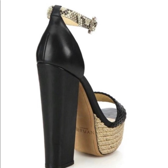 ALEXANDRE BIRMAN ALICIA PLATFORM SANDALS BLACK-NAT - Picture 3 of 5